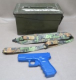 Glock Training Pistol, Sling and Ammo Can