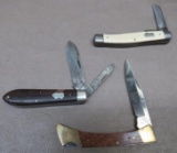 Three Folding Knives