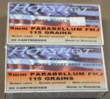 100 Cartridges Hotshot 9mm Parabellum FMJ Ammunition