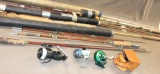 Five Fly Rods with Three Reels