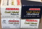 200 Rounds Federal Gold Medal .22 Cal Cartridges
