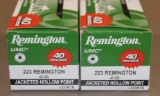 80 Rounds Remington UMC 223 Remington Rifle Ammunition