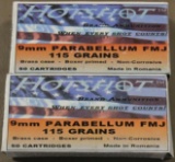 100 Cartridges Hotshot 9mm Parabellum FMJ Ammunition