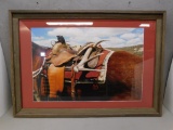 Western Art With Wood Frame