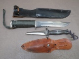 Frost Boot Knife and Stainless Survival Knife