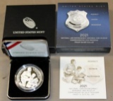 2021 National Law Enforcement Memorial and Museum Proof Silver Dollar