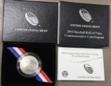 US Mint 2014 Baseball Hall of Fame Proof Half Dollar