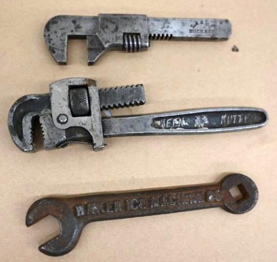 Good Old Keen Kutter & L. S. Buckeye Adjustable Wrenches
