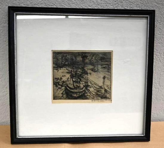 H. H. Wessel Signed Drawing
