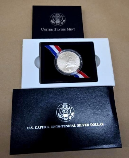 1994 US Capitol Bicentennial Silver Dollar