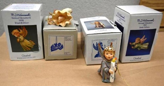 Four Hummel Figurines with Boxes