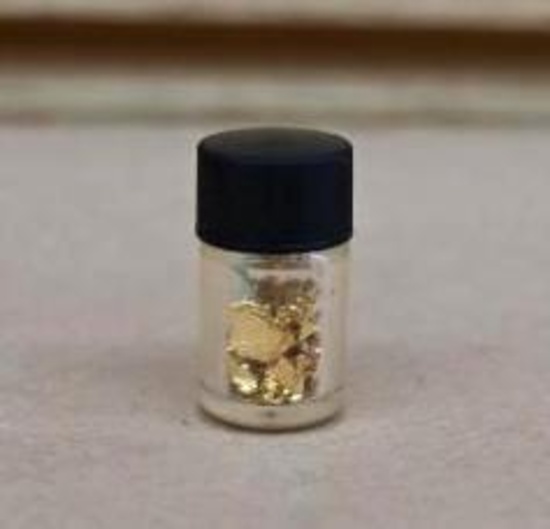 Small Vial of Gold Flakes