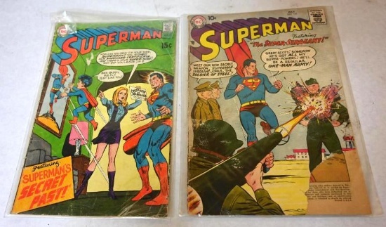 Superman 10 & 15 Cent Comics
