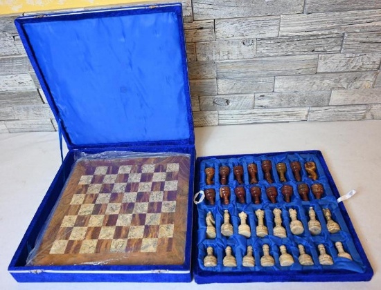 Stone Chess Set with Case