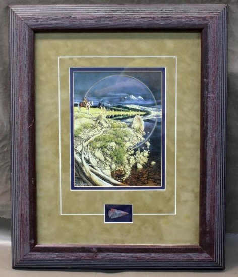 "The Sentinel" by Bev Doolittle Framed and Matted Print with Arrowhead