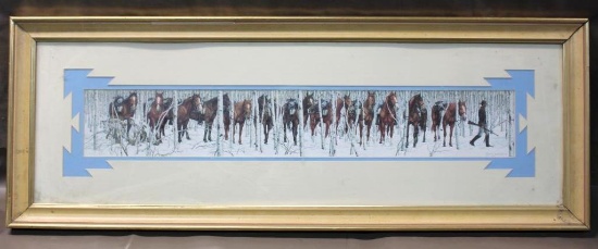 "Two Indian Horses" by Bev Doolittle Framed and Matted Print