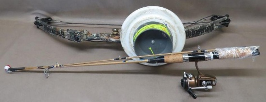 Bow Fishing Rig and Vintage Zebco Fishing Rod
