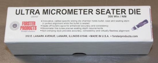 Forster Ultra Micrometer Seater Die 308 Win/NM New in Box