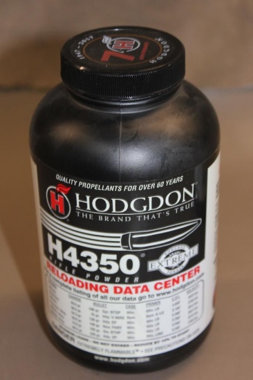 Full 1 lb. Container Hodgdon H4350 Rifle Powder **NO SHIPPING.**