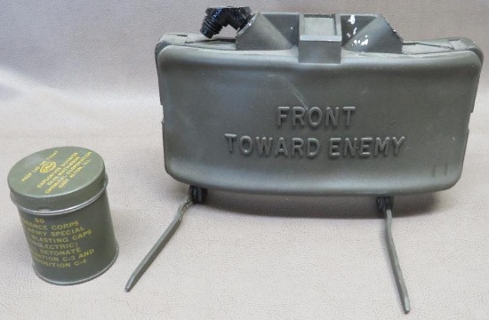 Faux Claymore and Blasting Cap Tin