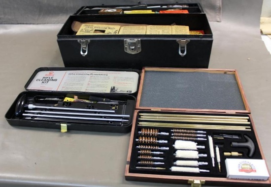 Nice Assortment of Gun Cleaning Tools in Cases