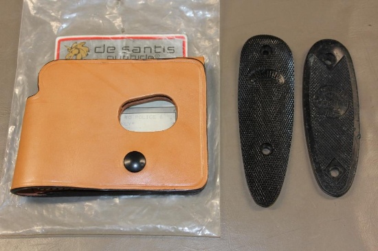 Leather De Santis Holster and Butt Plates