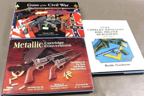 Three Collectible Hardcover Firearms Books