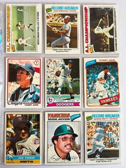 9 1977-1979 Topps Cards