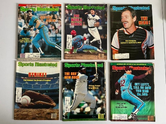 6 MLB Cover Sports Illustrated