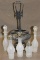 Beautiful Antique Gothic Rogers Bros. Silver-Plated Rotating Condiment Cruet Set