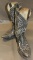 Custom Gray Alligator Skin Man's Western Boots by ML Leddy