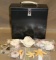 Sea Shell Collection and Metal File Box