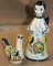 Artist-Made Mexican Ceramic Figures Signed by Cat Tonala