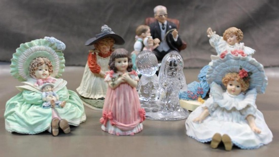Collectible Figurines by Maud Humphrey Bogart, Norman Rockwell, and Precious Moments