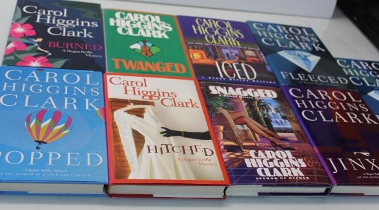 Eight Signed Hardcover Novels By Carol Higgins Clark