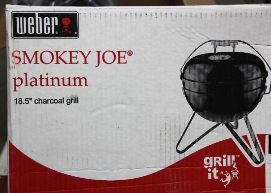 Weber Smokey Joe Platinum 18.5" Charcoal Grill