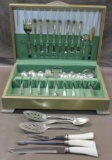 Incomplete Set of Rogers Silver-Plated Oneida Flatware in Case
