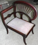 Beautiful Antique Single-Arm Cushioned Chair for Restoration