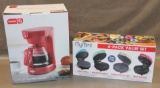 Dash Express Coffee Maker and My Mini 4-Pack Griddle Set