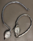 Pair of Helbros Silver-Colored Ladies' Watches