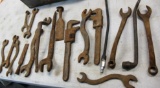 Collection of Rusty Crescent Wrenches and More