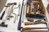 Assorted Heavy Hand tools in Mixed Conditions