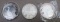 Three One Ounce Silver Rounds