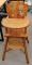 Great Vintage Wood High Chair