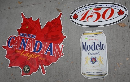 Molson Canadian & Modelo Signs