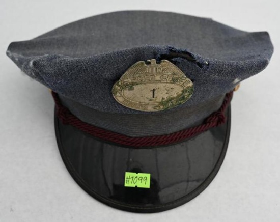 Vintage US Post Office Letter Carrier Hat with Pins