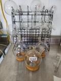 Lab glass and rack