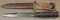 WWII Modified Fight Knife with Leather Sheath