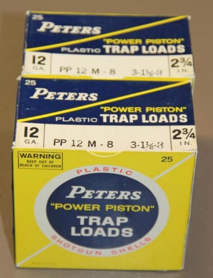 50 Cartridges Peters 12 Gauge Trap Loads