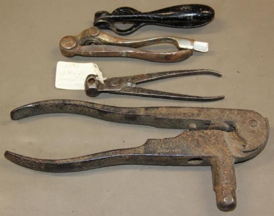 Four Antique Reloading Tools
